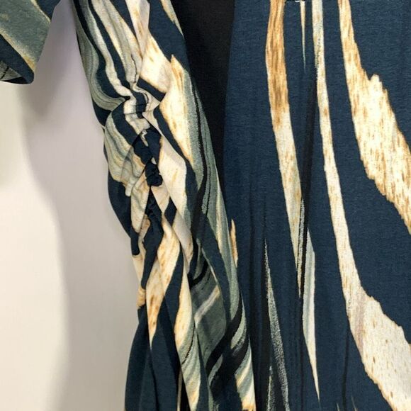 Boston Proper Women's Abstract Striped Long Bell Sleeve Top Multicolor Size XS - Picture 6 of 11